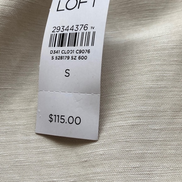 NWT Loft Linen Blend Lightweight Jacket Sz Small - Picture 10 of 11